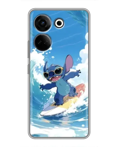 Чохол для TECNO Camon 20 Pro з картинкою «Стіч на хвилі»