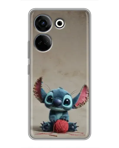 Чохол для TECNO Camon 20 Pro з картинкою «Стіч на чоричневому фоні»
