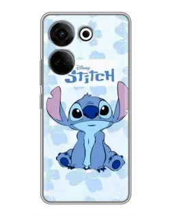 Чохол для TECNO Camon 20 Pro з картинкою «Stitch серед квітів»