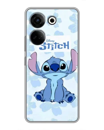 Чохол для TECNO Camon 20 Pro з картинкою «Stitch серед квітів»
