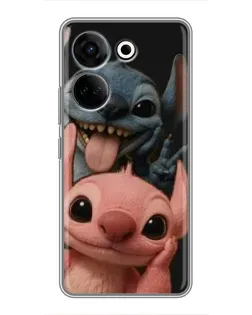 Чохол для TECNO Camon 20 Pro з картинкою «Стіч та Ангел»