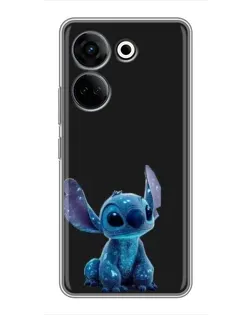 Чохол для TECNO Camon 20 Pro з картинкою «Стіч на чорному»