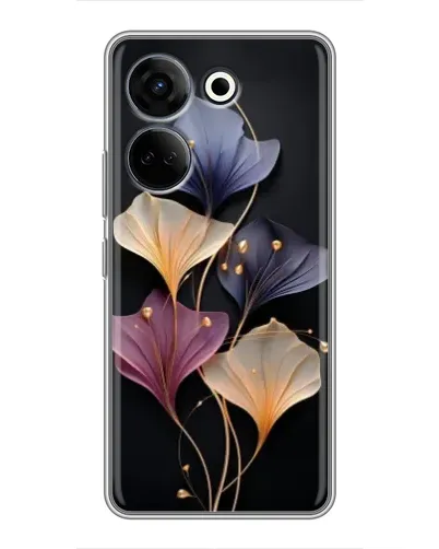 Чохол для TECNO Camon 20 Pro з картинкою «Лілові квіти грації» Чохол для TECNO Camon 20 Pro з картинкою «Лілові квіти грації»