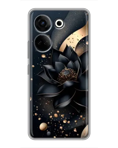 Чохол для TECNO Camon 20 Pro з картинкою «Чорний лотос» Чохол для TECNO Camon 20 Pro з картинкою «Чорний лотос»