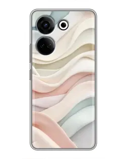 Чохол для TECNO Camon 20 Pro з картинкою «Пастельні ніжні хвилі»