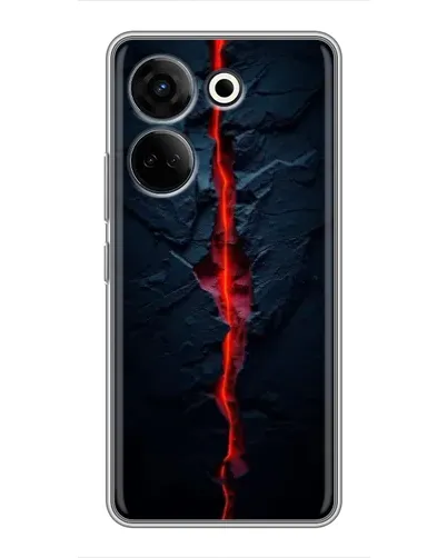 Чохол для TECNO Camon 20 Pro з картинкою «Червона лавова тріщина»