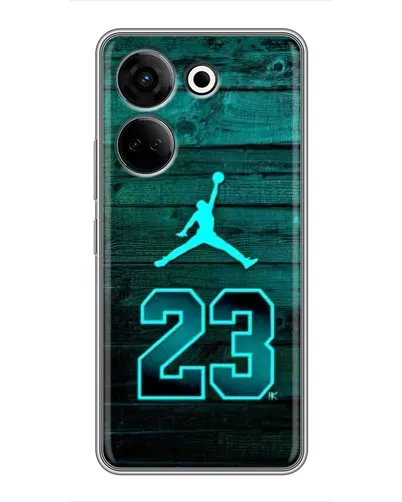 Чохол для TECNO Camon 20 з картинкою «Jordan Cyan 23» Чохол для TECNO Camon 20 з картинкою «Jordan Cyan 23»
