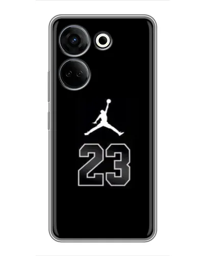Чохол для TECNO Camon 20 з картинкою «Jordan Flight 23» Чохол для TECNO Camon 20 з картинкою «Jordan Flight 23»