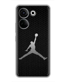 Чохол для TECNO Camon 20 з картинкою «Jordan Dark Carbon»