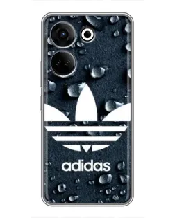 Чохол для TECNO Camon 20 з картинкою «Adidas Trefoil Blue»