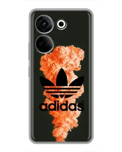 Чохол для TECNO Camon 20 з картинкою «Помаранчевий дим Adidas» Чохол для TECNO Camon 20 з картинкою «Помаранчевий дим Adidas»