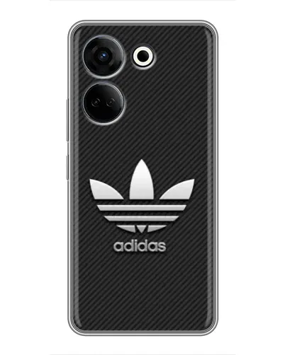 Чохол для TECNO Camon 20 з картинкою «Adidas Карбонова текстура» Чохол для TECNO Camon 20 з картинкою «Adidas Карбонова текстура»