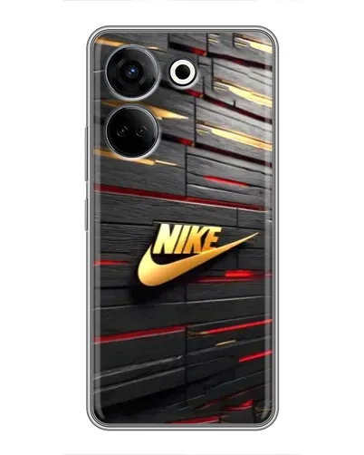 Чохол для TECNO Camon 20 з картинкою «Золотий Nike на металі» Чохол для TECNO Camon 20 з картинкою «Золотий Nike на металі»