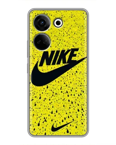 Чохол для TECNO Camon 20 з картинкою «Жовтий текстурний Nike» Чохол для TECNO Camon 20 з картинкою «Жовтий текстурний Nike»