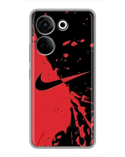 Чохол для TECNO Camon 20 з картинкою «Червоні бризки Nike» Чохол для TECNO Camon 20 з картинкою «Червоні бризки Nike»