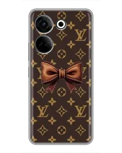 Чохол для TECNO Camon 20 з картинкою «LV з бантом»