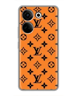 Чохол для TECNO Camon 20 з картинкою «Помаранчевий стиль LV»