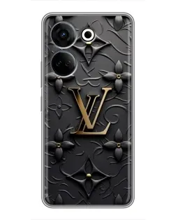 Чохол для TECNO Camon 20 з картинкою «Шкіряна текстура LV»
