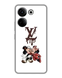 Чохол для TECNO Camon 20 з картинкою «LV та Міккі Маус»