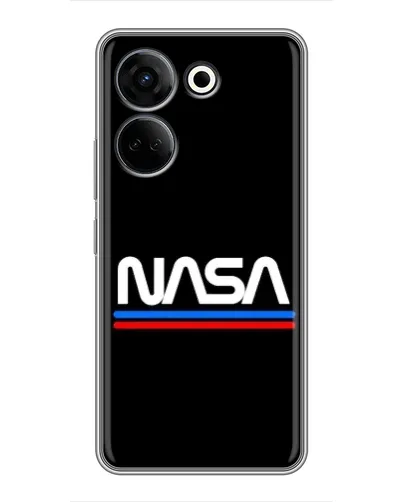Чохол для TECNO Camon 20 з картинкою «NASA — класика Red Blue» Чохол для TECNO Camon 20 з картинкою «NASA — класика Red Blue»