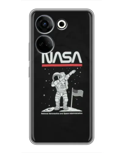 Чохол для TECNO Camon 20 з картинкою «NASA — крокуємо по Місяцю» Чохол для TECNO Camon 20 з картинкою «NASA — крокуємо по Місяцю»