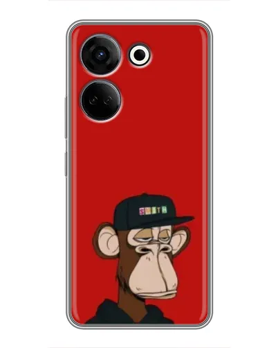 Чохол для TECNO Camon 20 з картинкою «Bored Ape — червоний фон» Чохол для TECNO Camon 20 з картинкою «Bored Ape — червоний фон»
