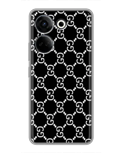 Чохол для TECNO Camon 20 з картинкою «Gucci — сітчастий паттерн»