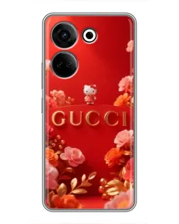Чохол для TECNO Camon 20 з картинкою «Gucci — золотий сад»