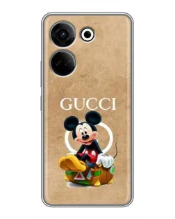 Чохол для TECNO Camon 20 з картинкою «Міккі Маус Gucci — крафт»