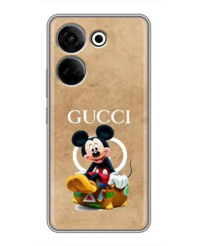 Чохол для TECNO Camon 20 з картинкою «Міккі Маус Gucci — крафт»