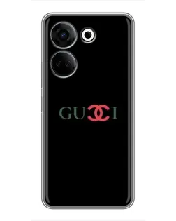 Чохол для TECNO Camon 20 з картинкою «Gucci — червоний градієнт»
