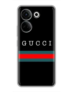 Чохол для TECNO Camon 20 з картинкою «Gucci — червоний пояс»