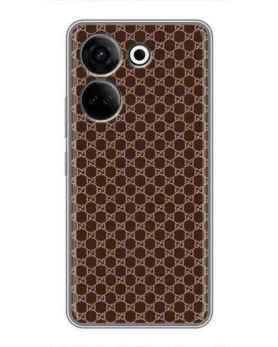Чохол для TECNO Camon 20 з картинкою «Gucci — шоколадна сітка» Чохол для TECNO Camon 20 з картинкою «Gucci — шоколадна сітка»