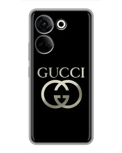 Чохол для TECNO Camon 20 з картинкою «Gucci — золото на чорному» Чохол для TECNO Camon 20 з картинкою «Gucci — золото на чорному»