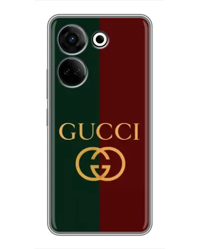 Чохол для TECNO Camon 20 з картинкою «Gucci — темно-зелений градієнт» Чохол для TECNO Camon 20 з картинкою «Gucci — темно-зелений градієнт»