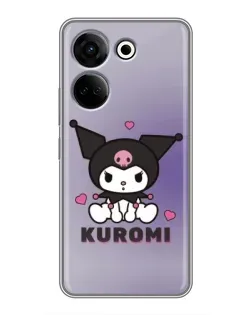 Чохол для TECNO Camon 20 з картинкою «Kuromi — фіолетовий арт»