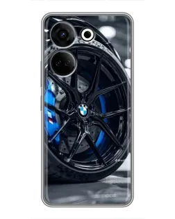 Чохол для TECNO Camon 20 з картинкою «Колесо BMW зблизька»