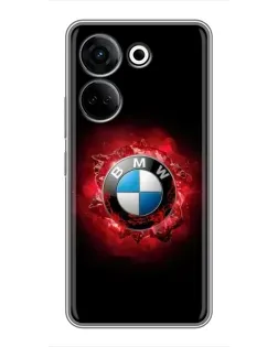 Чохол для TECNO Camon 20 з картинкою «Логотип BMW — спалах»