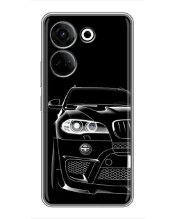 Чохол для TECNO Camon 20 з картинкою «Темний силует BMW»