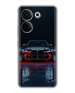 Чохол для TECNO Camon 20 з картинкою «BMW на мокрій дорозі»