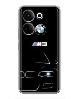 Чохол для TECNO Camon 20 з картинкою «Мінімалістичний принт BMW M3»