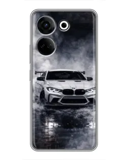 Чохол для TECNO Camon 20 з картинкою «BMW крізь туман»