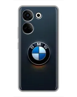 Чохол для TECNO Camon 20 з картинкою «Логотип BMW — мінімалізм»