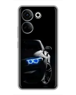 Чохол для TECNO Camon 20 з картинкою «BMW — нічний погляд»