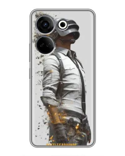 Чехол для TECNO Camon 20 с картинкой «PUBG — боец в пыли» Чехол для TECNO Camon 20 с картинкой «PUBG — боец в пыли»