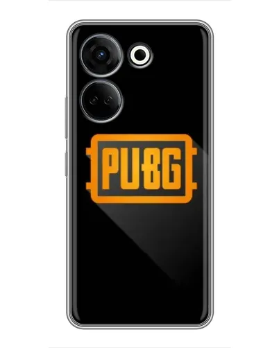 Чехол для TECNO Camon 20 с картинкой «PUBG — рамка лого» Чехол для TECNO Camon 20 с картинкой «PUBG — рамка лого»