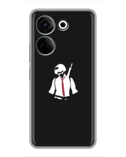 Чохол для TECNO Camon 20 з картинкою «PUBG — силует воїна» Чохол для TECNO Camon 20 з картинкою «PUBG — силует воїна»