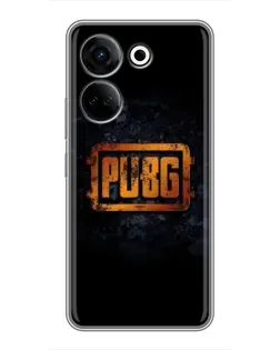 Чохол для TECNO Camon 20 з картинкою «PUBG — золотий логотип» Чохол для TECNO Camon 20 з картинкою «PUBG — золотий логотип»