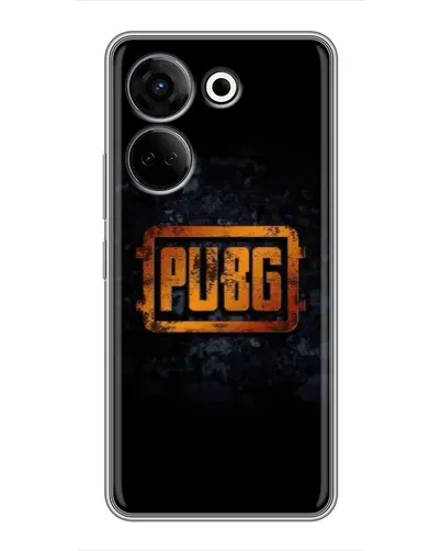 Чехол для TECNO Camon 20 с картинкой «PUBG — золотой логотип» Чехол для TECNO Camon 20 с картинкой «PUBG — золотой логотип»