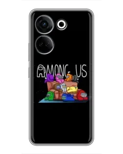 Чохол для TECNO Camon 20 з картинкою «Логотип Among Us» Чохол для TECNO Camon 20 з картинкою «Логотип Among Us»